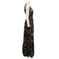 Load image into Gallery viewer, Mulberry Olive Multi Floral Nature Print Silk Maxi Dress