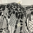 Load image into Gallery viewer, Dries Van Noten White / Black Embroidered Waist Shirt