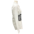 Load image into Gallery viewer, Dries Van Noten White / Black Embroidered Waist Shirt