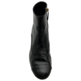 Load image into Gallery viewer, Chanel Black Leather Ankle Boots with Pearl Embellished Heel