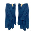 Load image into Gallery viewer, Hermes Vintage Blue Suede Gloves
