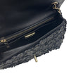 Load image into Gallery viewer, Chanel Black Camellia Flower Applique Leather and Crystal Handbag