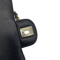 Load image into Gallery viewer, Chanel Black Camellia Flower Applique Leather and Crystal Handbag