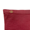 Load image into Gallery viewer, Gucci Vintage Red / Gold GG Logo Leather Gloves