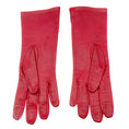 Load image into Gallery viewer, Gucci Vintage Red / Gold GG Logo Leather Gloves
