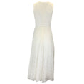 Load image into Gallery viewer, Giambattista Valli White Sleeveless Embroidered Lace Midi Dress
