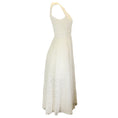 Load image into Gallery viewer, Giambattista Valli White Sleeveless Embroidered Lace Midi Dress
