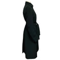 Load image into Gallery viewer, Rick Owens Black Micro Trench Coat with Belt