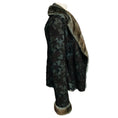 Load image into Gallery viewer, Giuliana Teso Slate Blue / Purple Floral Embroidered Mesh Tulle Lace Jacket with Mink Fur