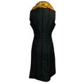 Load image into Gallery viewer, J. Mendel Black Long Silk Vest with Sable Fur Trim