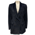 Load image into Gallery viewer, Peserico Black / Navy Double Breasted Velvet Corduroy Blazer