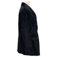 Load image into Gallery viewer, Peserico Black / Navy Double Breasted Velvet Corduroy Blazer