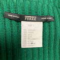 Load image into Gallery viewer, Gianfranco Ferre Vintage Black Velvet Zip Front Jacket with Green Ribbed Knit Trim