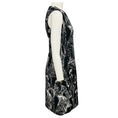 Load image into Gallery viewer, Akris Black / White Fashion Print Sleeveless Cotton and Silk Midi Dress