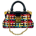 Load image into Gallery viewer, Louis Vuitton Multicolor Calfskin Trim Woven Coated Textile Monogram LV Cafe Clutch Handbag