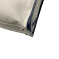 Load image into Gallery viewer, Maria Oliver Beige / Navy Blue Linen and Crocodile Martina Tote Bag