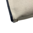 Load image into Gallery viewer, Maria Oliver Beige / Navy Blue Linen and Crocodile Martina Tote Bag