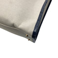Load image into Gallery viewer, Maria Oliver Beige / Navy Blue Linen and Crocodile Martina Tote Bag