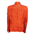 Load image into Gallery viewer, Akris Red / Beige Woven Ribbon Zip Front Jacket
