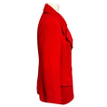 Load image into Gallery viewer, Donna Karan Essentials Vintage Red Double Breasted Angora and Wool Blazer