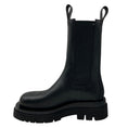 Load image into Gallery viewer, Bottega Veneta Black Chunky Lug Sole Leather Pull On Chelsea Ankle Boots