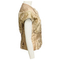 Load image into Gallery viewer, J. Mendel Beige Broadtail Lamb Fur and Silk Organza Vest
