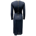 Load image into Gallery viewer, Burberry Navy Blue Jersey Ruched Dress