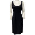 Load image into Gallery viewer, Dolce & Gabbana Black Wool Crepe Sleeveless Dress