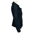 Load image into Gallery viewer, Nina Ricci Navy Blue Lace Trimmed One Button Blazer Jacket