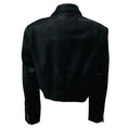 Load image into Gallery viewer, forte_forte Black Noir Cropped Velvet Jacket