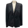 Load image into Gallery viewer, Akris Punto Charcoal Grey Wool Plaid Jacket