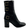 Load image into Gallery viewer, Laurence Dacade Black Quilted Leather Moto Boots