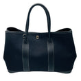 Load image into Gallery viewer, Hermes Black Garden Party Canvas and Leather Tote Bag