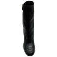 Load image into Gallery viewer, Laurence Dacade Black Quilted Leather Moto Boots