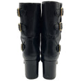 Load image into Gallery viewer, Laurence Dacade Black Quilted Leather Moto Boots