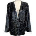 Load image into Gallery viewer, Celine Black Sequin Open Evening Jacket