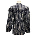 Load image into Gallery viewer, Giambattista Valli Blue / White Paisley Printed Cotton Top
