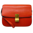 Load image into Gallery viewer, Celine Orange Classic Box Calfskin Leather Bag