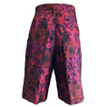 Load image into Gallery viewer, Dries van Noten Fuchsia / Red / Purple Multi Floral Jacquard Shorts
