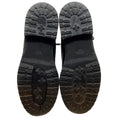 Load image into Gallery viewer, Fendi Black Leather & FF Motif Sock Knit Rockoko Combat Boots