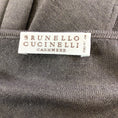 Load image into Gallery viewer, Brunello Cucinelli Taupe Long Sleeved Cashmere and Silk Knit Sweater