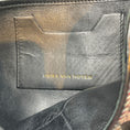 Load image into Gallery viewer, Dries Van Noten Black / Pink Leather Trimmed Jacquard Envelope Clutch