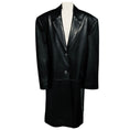Load image into Gallery viewer, Magda Butrym Black Oversized Sheepskin Leather Coat