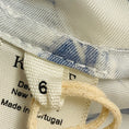 Load image into Gallery viewer, Khaite Cream / Blue Minta Graphic Print Button Front Satin Blouse