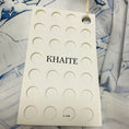Load image into Gallery viewer, Khaite Cream / Blue Minta Graphic Print Button Front Satin Blouse