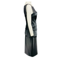 Load image into Gallery viewer, Amanda Wakeley Steel Grey Sleeveless Silk Midi Cocktail Dress
