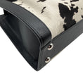 Load image into Gallery viewer, Renaud Pellegrino Black / White Haircalf Satchel