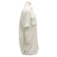 Load image into Gallery viewer, Sacai White Drawstring Embroidered Lace Broderie Anglaise Cotton Shirt Dress