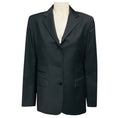 Load image into Gallery viewer, Diane Firsten Charcoal Grey Three Button Wool and Mohair Blazer