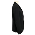 Load image into Gallery viewer, Akris Black One Button Crepe Blazer with Double Collar